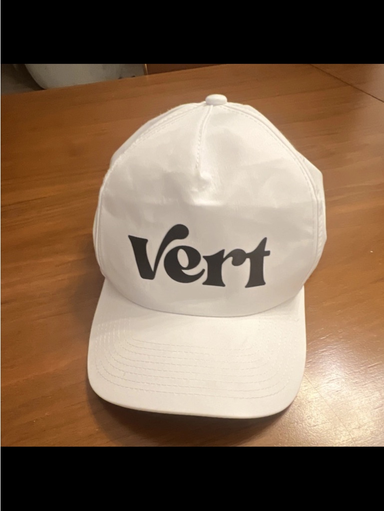 Vert White Logo Baseball Cap  Men